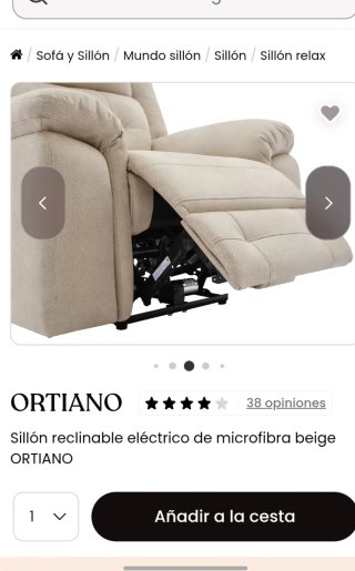 Sillón reclinable electrico nuevo en su caja