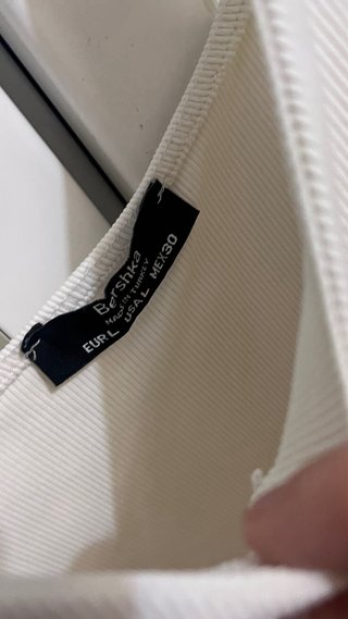 Vestido blanco de tirantes corto