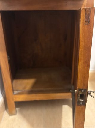 Mesita Noche Vintage Madera y Mármol