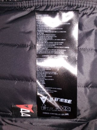 Giacca Dainese Moto Unisex Sfoderabile Rinforzata