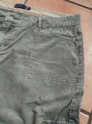 Pantalón de pana hombre verde oliva