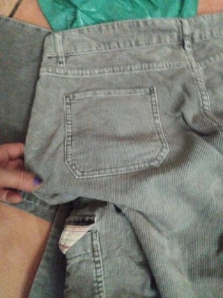 Pantalón de pana hombre verde oliva