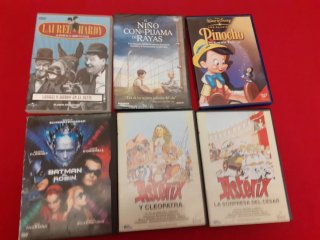 Lote 6 Películas DVD: Laurel & Hardy, Pinocho etc