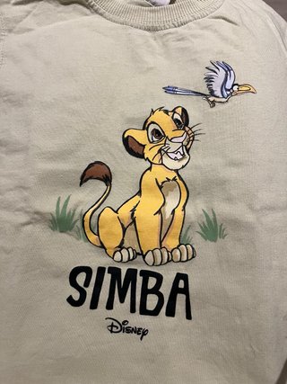 Camiseta Zara Disney El Rey León Talla 4