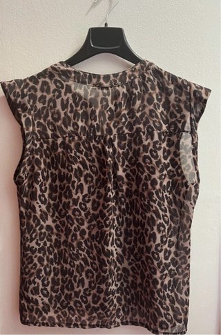 Camisa sin mangas animal print Sense