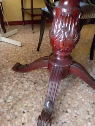Mesa comedor vintage madera nogal