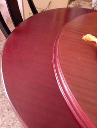 Mesa comedor vintage madera nogal