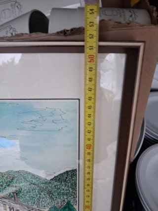 Quadro Hotel Primiero 1978 fatto a mano