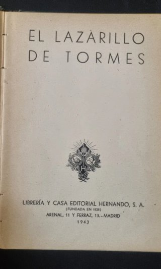 Libro Lazarillo de Tormes