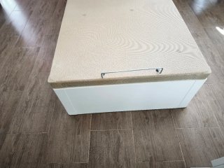 Canapé abatible blanco 90x190