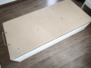 Canapé abatible blanco 90x190