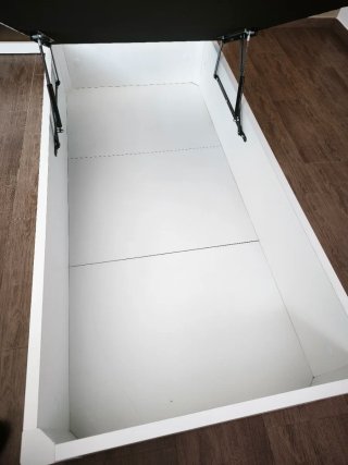 Canapé abatible blanco 90x190