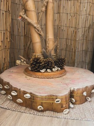 Candeeiro Bambu Natural Artesanal