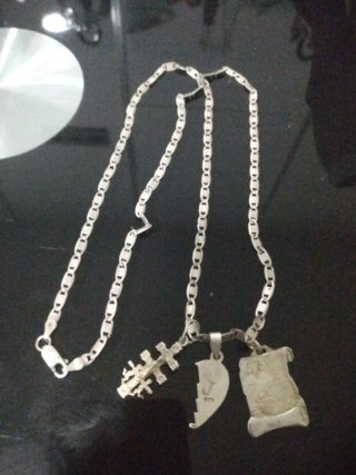 Cadena Plata 95 con 3 Colgantes