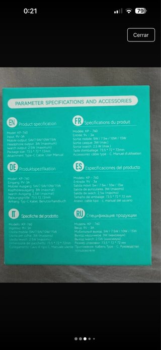 Cargador Inalámbrico Magnético Okop 4en1