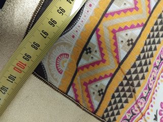 Pashmina Grande 100x220cm Beige y Rosa