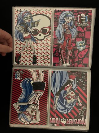 108 fotocards coleccionista Monster High Panini