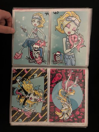 108 fotocards coleccionista Monster High Panini