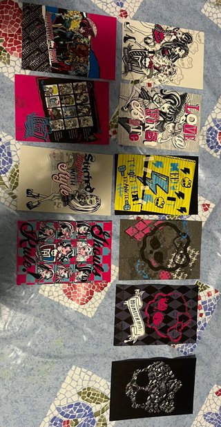 108 fotocards coleccionista Monster High Panini