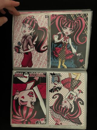108 fotocards coleccionista Monster High Panini