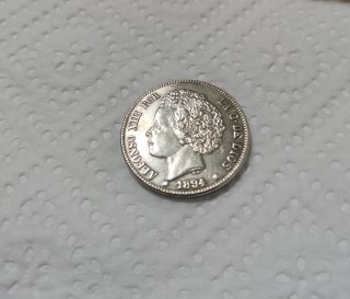 2 Pesetas Alfonso XIII 1894. Re acuñación