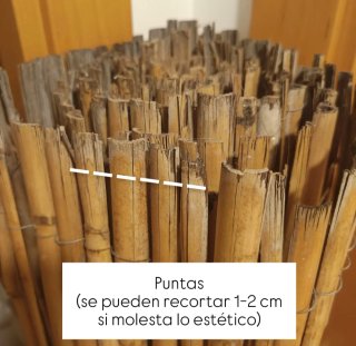 Valla ocultación caña 300x150 cm (leer)