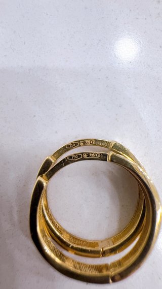 Orecchini cerchio diamantati in oro 18kt 750