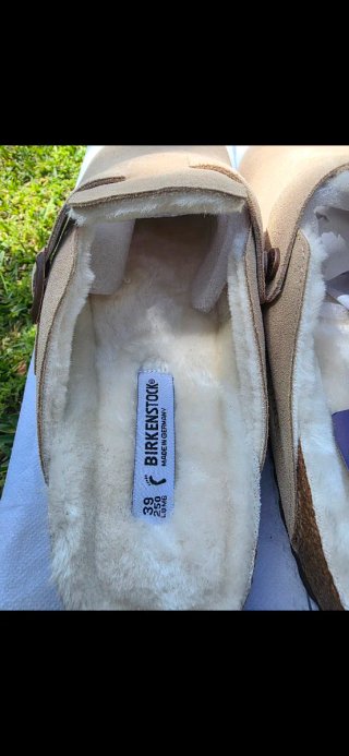 Zuecos Birkenstock Beige Talla 39