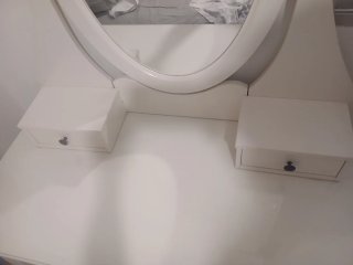 Tocador blanco Ikea con espejo