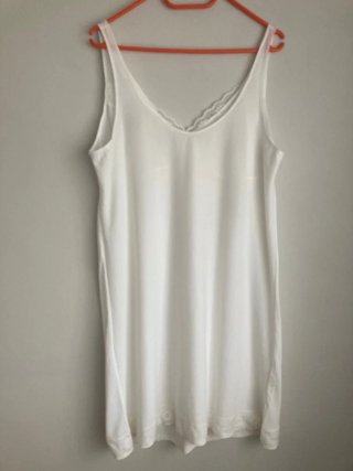 Vestido Lencero Vintage Blanco Encaje