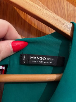 Vestido verde con bolsillos