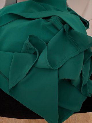 Vestido verde con bolsillos