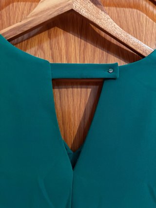 Vestido verde con bolsillos