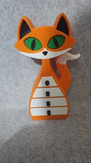 Mini cajonera zorro naranja