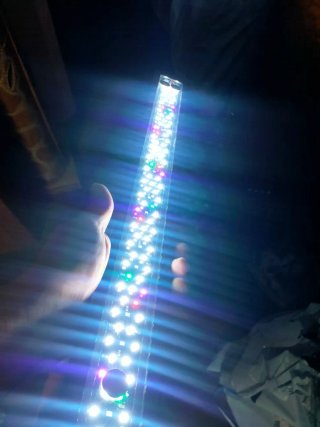 30cm.Pantalla LED para acuarios,4 modos color NUEV