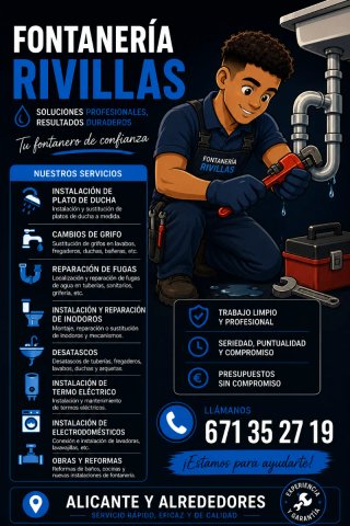 Fontanero profesional en Alicante