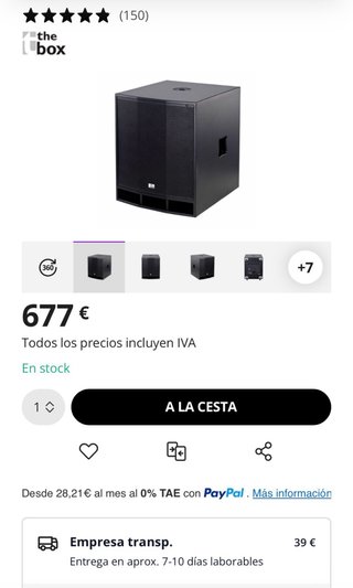 Sub the box cl 118 amplificado