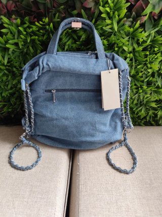 Mochila vaquera acolchada