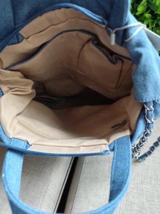 Mochila vaquera acolchada