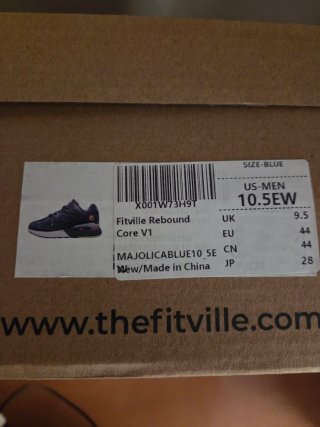 Botines FitVille Hombre Negro/Azul