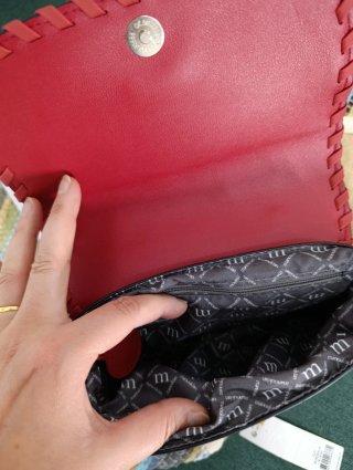 Bolso Manoukian pequeño burdeos
