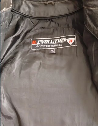 Chaqueta de cuero moto XL