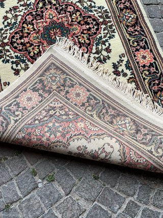 Tappetolana beige e rosso 170x80 certifi