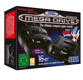 Sega Mega Drive Mini Consola Negra