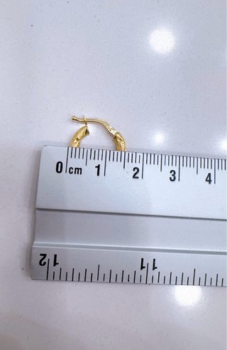 Orecchini cerchio Fantasia in oro giallo 18kt 750