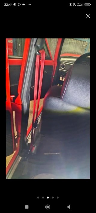 Cinturones Seat 124 Rojos