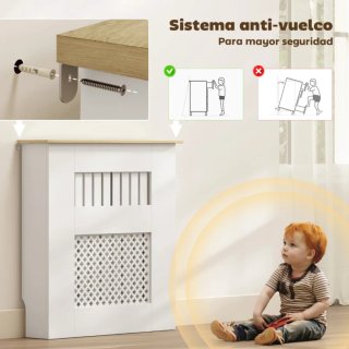 Cubreradiador recibidor diseño mueble auxiliar