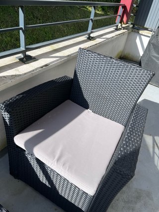 Conjunto Muebles Terraza Ratán Negro