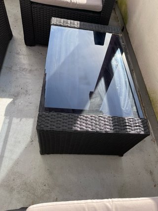 Conjunto Muebles Terraza Ratán Negro