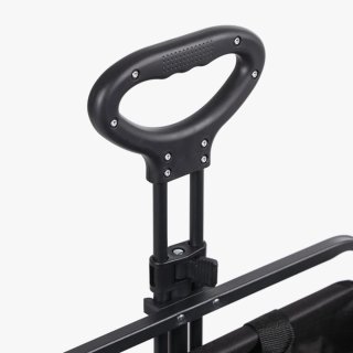 Carro plegable 4 ruedas negro/naranja